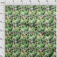 thumbnail image 3 of oneOone Georgette Viscose Green Fabric Abstract Sewing Craft Projects Fabric Prints By Yard 42 Inch Wide, 3 of 4
