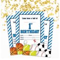 thumbnail image 2 of Darling Souvenir White Birthday Invitation Card 28 Pcs Fill or Write In Blank Invites Printable Party Supplies 5 x 7 Inches, 2 of 5