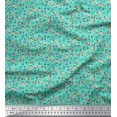 thumbnail image 1 of Soimoi Modal Satin Fabric Earthworm,Fruit & Insect Print Fabric by The Yard 42 Inch Wide, 1 of 3