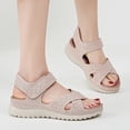 thumbnail image 3 of IUJSOY Walking Sandals for Women Lightweight Mesh Open Toe Comfort Footbed Platform Beach Shoes, 3 of 8
