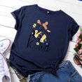 thumbnail image 3 of T-Shirts à Manches Courtes pour Femmes T-Shirts Décontractés pour Femmes à Imprimé Graphique Floral T-Shirt à Manches Courtes pour Enseignante Hauts T-Shirts pour Femmes Décontractés, 3 of 4