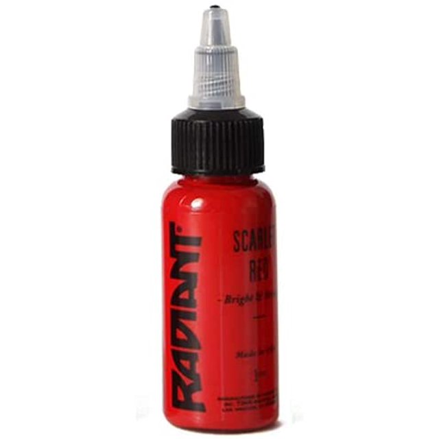 Radiant Colors Encre à Tatouage - Rouge Écarlate 1 Oz
