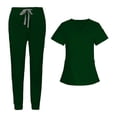 thumbnail image 1 of Nurse Work Clothing Nursing Uniform Scrubs Work Clothing Durable Green, 1 of 8