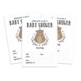 thumbnail image 1 of Inkdotpot 30 Fill In StyleBaby Shower Invitation Cards Bear Jungle Animals Blank Invites, 1 of 7