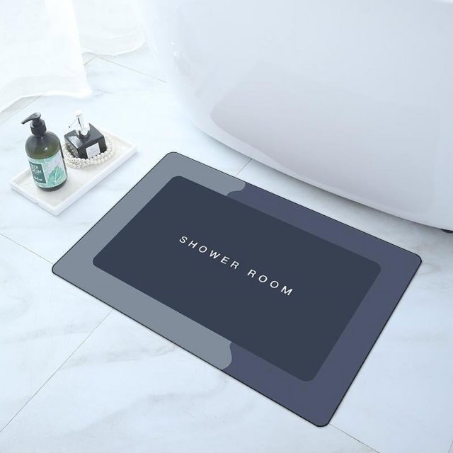 Super Absorbent Bath Mat Bath Rugs Quick Drying Bathroom Rug Non-slip Entrance Doormat Nappa Skin Floor Mats Toilet Carpet Home Decor