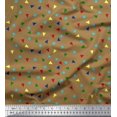 thumbnail image 1 of Soimoi Rayon Fabric Dot & Triangle Geometric Printed Fabric 1 Yard 42 Inch Wide, 1 of 3