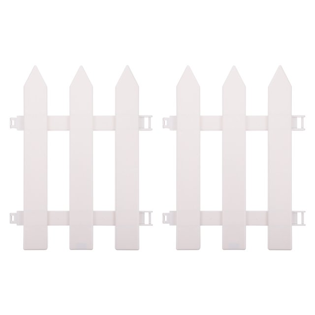 2Pcs Practical Garden Fence Outdoor Decorative Fencing Plastic Patio Border