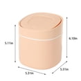 thumbnail image 3 of EGNMCR Mini Trash Can With Lid, Mini Trash Can With Lid, Desktop Mini Trash Can, Countertop Mini Trash Can, Desktop Mini Trash Can, Mini Trash Basket,, 3 of 7