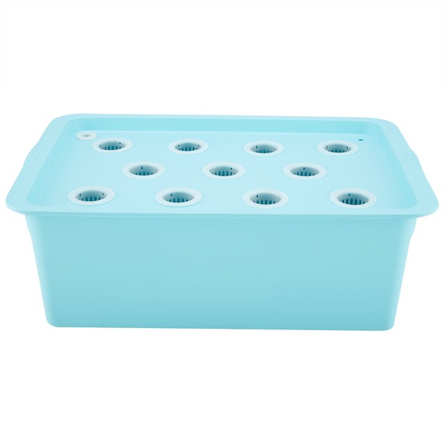 11 Holes Hydroponic System Soilless Culture Box Hydroponic Culture Hydroponic System For Plant 11 Holes Hydroponic System Grow Plant Flower Water Soilless Culture Box 110VBlue, US