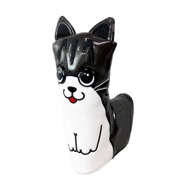 Couvre-tête de Putter de Golf Couvre-Tête pour la Plupart des Clubs de Putter PU Brodé Noir