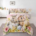 thumbnail image 1 of Erosebridal Happy Easter Comforter Sets Queen Size for Girls,Rabbit Eggs Flower Bedding Queen Comforter Set,Animal Bedroom Decor,Reversible,Ultra Soft,3 Pieces, 1 of 7