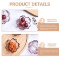 thumbnail image 3 of MasteelfCA 4 Pcs Flower Sauce Dishes Glass Appetizer Serving Plates Small Spice Plates, 3 of 7