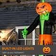 thumbnail image 4 of HOMCOM 9ft Inflatable Halloween Pumpkin Ghos w/Build-in LEDs Party Decor, 4 of 10