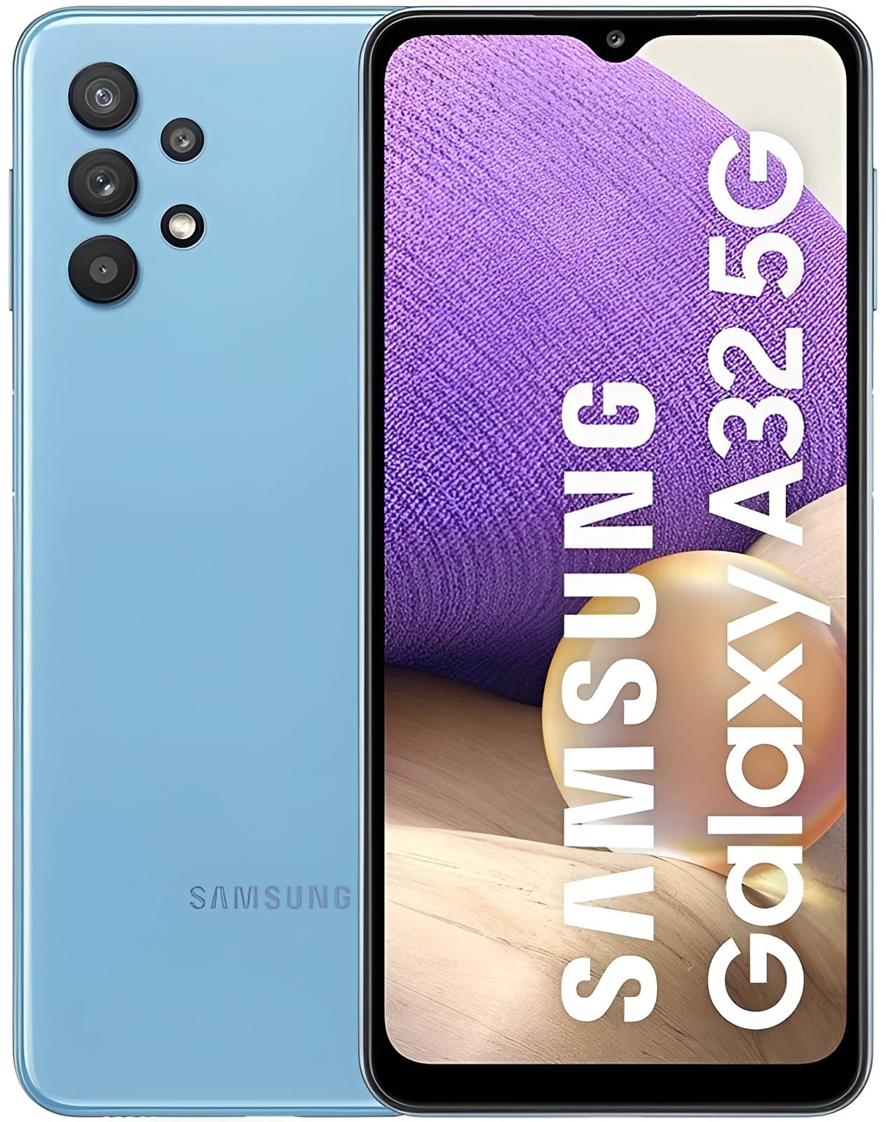 Refurbished Samsung Galaxy A32 5G - 64GB – Awesome Blue – 48MP