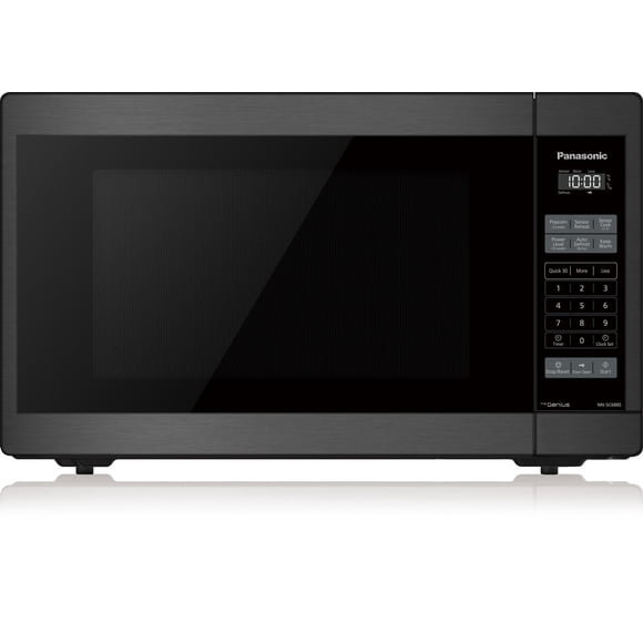 Panasonic NNSC688SC Genius Mid Size 1200W Inverter Microwave Oven, 7 Auto Cook Menus, Child Lock, Black Stainless