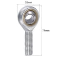 thumbnail image 2 of Uxcell Rod End Bearing Self-lubricated Joint Bearing Right Hand Male Thread Connector 12mm, 2 of 6