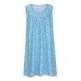 thumbnail image 3 of Robe d'Été Courte pour Femmes Robe d'Été pour Femmes à Imprimé Robe à Manches Courtes à Col Rond Robe Ample Robe de Plage Robe Soleil Robe Midi Fluide à Volants Robe d'Été Fluide pour Femmes, 3 of 8