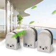 thumbnail image 2 of 4pcs Glass Clip Fish Mouth Adjustable Railing Bathroom Shelf Stair Handrail Glass Fence Clip Stainless  Fixing Bracket silver 44*24*53mm, 2 of 6