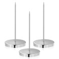 thumbnail image 1 of KAKOWELY Desk Straight Rod 3 Pcs Desk Check Spindle Holder Metal Bill Holder with Round Base and Thick Spindle Rod for Restaurant Kitchen Office Hotel (Silver), 1 of 4