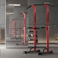 thumbnail image 1 of SogesPower Adjustable 82.7"H Pull up Bar Power Tower Multifunctional Fitness Station for Home, 1 of 8