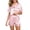 Pink, variant on Women's Satin Pajama Set,Summer Satin Pajamas for Women Plus Size,2-Piece Sleepwear Loungewear Button Down Short Sleeve Silky Pj Set,Women Silk Satin Pajamas Set Loungewear,Siha Women's Satin Pajamas