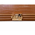 thumbnail image 4 of Stockton Crocodile - Pattern Chain Crossbody Shoulder Bag - Women's Chic Faux Leather Handbag - Espresso, 4 of 8