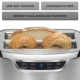 thumbnail image 3 of Kenmore Elite 4-Slice Long Slot Toaster Silver Stainless Steel with Auto-Lift and Digital Controls, 3 of 10