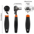 thumbnail image 3 of Ratcheting Wrench Set Adjustable Wrench Heat Treated Adjustable Ratchet Wrench for 622Mm Screw Rust Universal Adjustable Socket Wrench Ratcheting Wrench Set Socket Wrench Set, 3 of 9