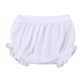 thumbnail image 1 of Ketyyh-chn99 Girls' Bike Shorts Breathable Newborn Infant Baby Girls Boys Solid Spring Summer Shorts Ruffle Clothes Size for 18-24 Months,White, 1 of 4
