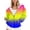 Yellow, variant on lcziwo Womens Gradient Hoodie Full Zip Long Sleeve Tie Dye Print Sweatshirts Oversized Hoodies Loose Drawstring Pullover with Pockets Pink,S