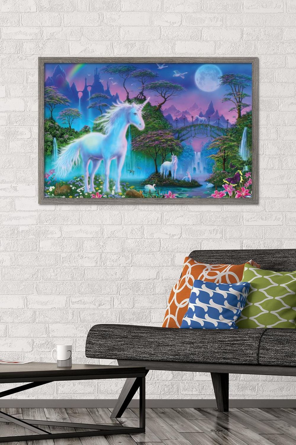Unicorn Meadow Wall Poster, 22.375" x 34"