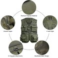 thumbnail image 3 of Graflsoa Vert Armée 2TG Gilet de Pêche Extérieur avec Multiples Poches pour la Randonnée et la Pêche, 3 of 7