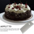 thumbnail image 2 of serony Stainless Steel Cake Scraper Cream Icing Smoothers Teeth Edge Cakes Decorating Sugar Craft Baking Accessory Household Tools 11*8cm Type 4, 2 of 9