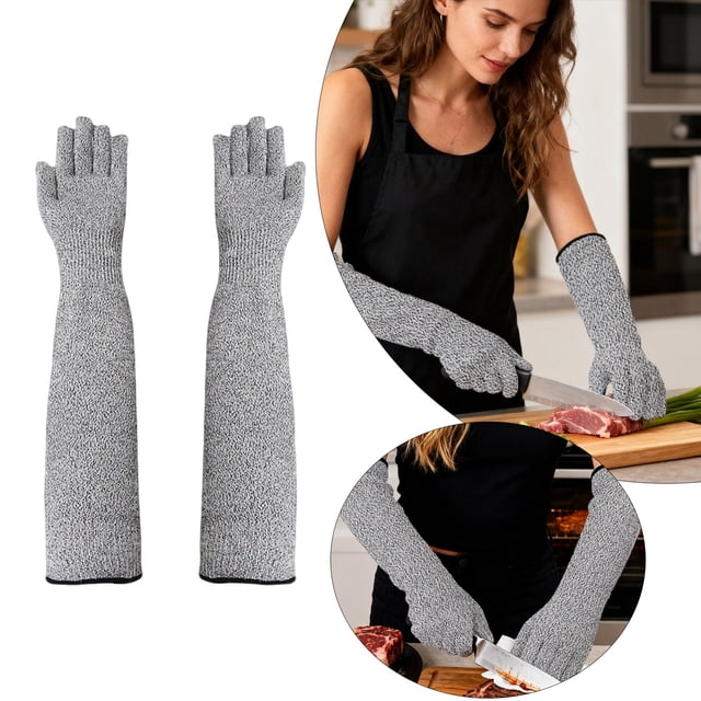 Scratch-Proof Protective Sleeves for Cat Grooming Training Hand Covers – Durable Fabric Guard for Safe Handling and Gentle Grooming