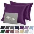 thumbnail image 1 of Bare Home Satin Pillowcase Set - Luxury Pillowcases - Soft and Smooth - Breathable - Envelope Closure - Standard, Plum, 1 of 8