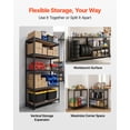 thumbnail image 4 of VEVOR Storage Shelves, 5-Tier Adjustable, 2000 lbs Capacity, Heavy Duty Garage Storage Shelving Unit, Metal Utility Rack Shelf, for Garage Warehouse Basement Kitchen, 36.34" W x 18.07" D x 71.38" H, 4 of 9
