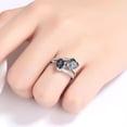 thumbnail image 3 of EGNMCR Rings Ladies Fashion Diamond Geometric Abstract Fashion Jewelry Ring Ladies, 3 of 8