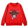 thumbnail image 4 of PMVFHDE Chandail Personnalisé Filles Mode Décontractée Col Rond Sans Capuche Manches Longues Imprimé Saint-Valentin Rouge, 4-5 Ans, 4 of 4