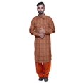 thumbnail image 1 of Atasi Kurta Pathani pour Hommes à Col Classique à Manches Longues Salwar Ensemble de Kurta de Mariage, 1 of 5