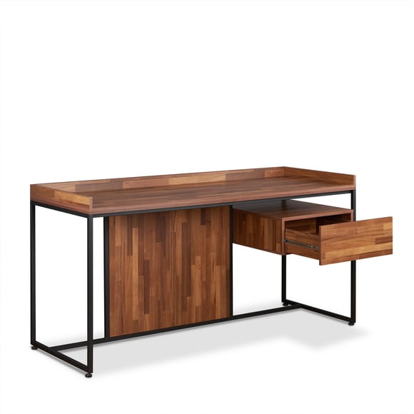 Bureau Sara d'ACME, noyer et noir cendré