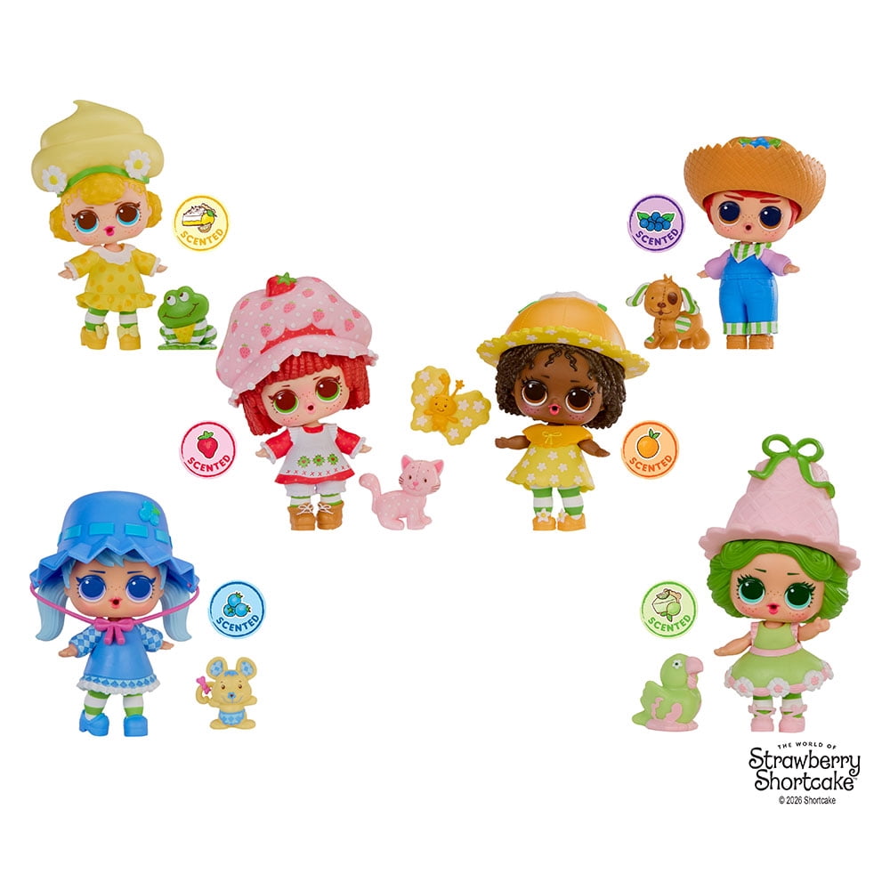 Lot Tout-petits L.O.L. Surprise! Loves Strawberry Shortcake avec poupées parfumées