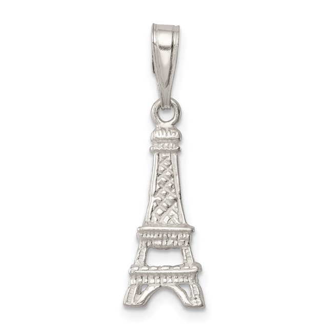 925 Sterling Silver Poli Eiffel Tour Charme Pendentif and