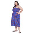 thumbnail image 3 of Oussum Robe Tube Courte pour Femmes Sans Manches, Robes d'Été, Bleu, 3 of 7
