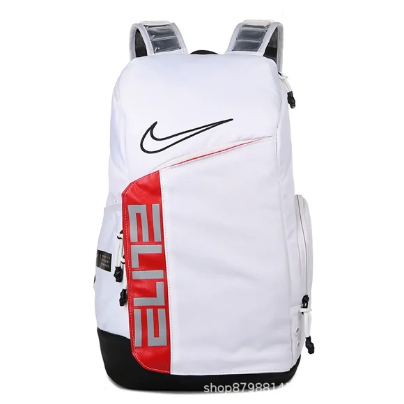Unisex Nikes Elite Pro Basketball Backpack School Bag Fitness Travel Bag Laptop Bag Black White