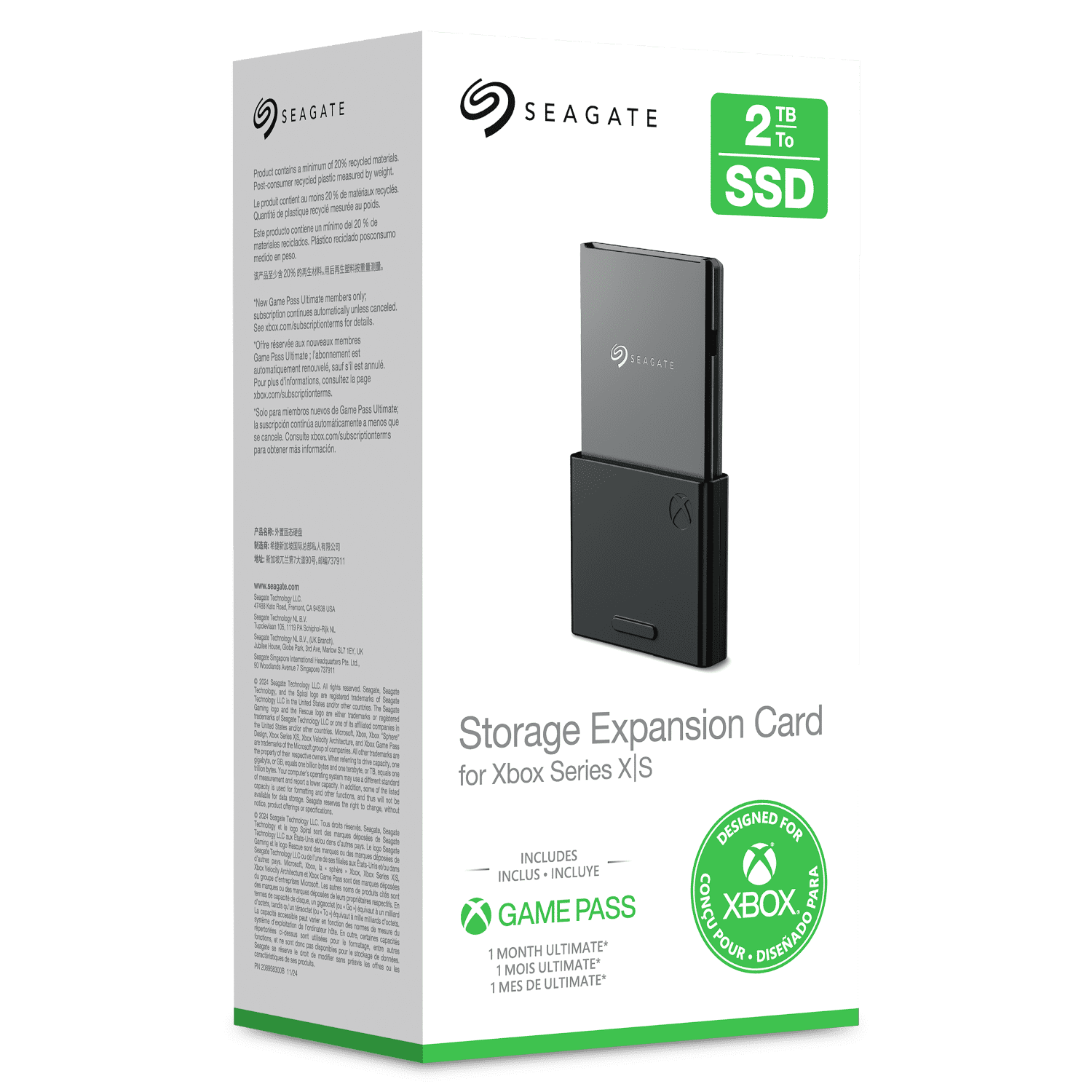 Seagate Storage Expansion Card for Xbox Series X|S, 2TB (STJR2000400)