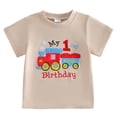 thumbnail image 1 of Akiihool T-Shirts Unis pour Garçons T-Shirts à Manches Courtes pour Garçons T-Shirts d'Été à Col Rond pour Enfants T-Shirts Décontractés Basiques en Coton Hauts Unis (Rose Vif, 1-2 Ans), 1 of 4