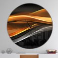 thumbnail image 2 of Designart 'lignes Dorées et Argentées' Horloge Murale Moderne, 2 of 6