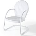 thumbnail image 3 of Crosley Furniture Griffith 3 Piece Metal Patio Conversation Set in White, 3 of 5