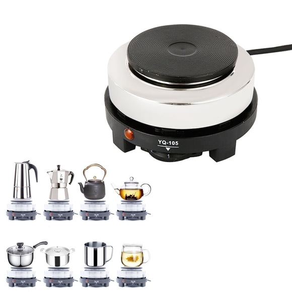 Mini Cuisinière Électrique pour Machine à Espresso, Théière Moka et Cuisinière de Cuisson pour le Camping