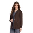 thumbnail image 1 of Landau Essentials Veste d'Uniforme à 4 Poches pour Femmes : Coupe Classique et Décontractée, Col Ras du Cou, devant à Boutons-Pression et Poignets en Tricot 7525, 1 of 1